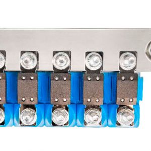 Barra colectora para conectar 5 portafusibles modular para fusibles MEGA (500A)